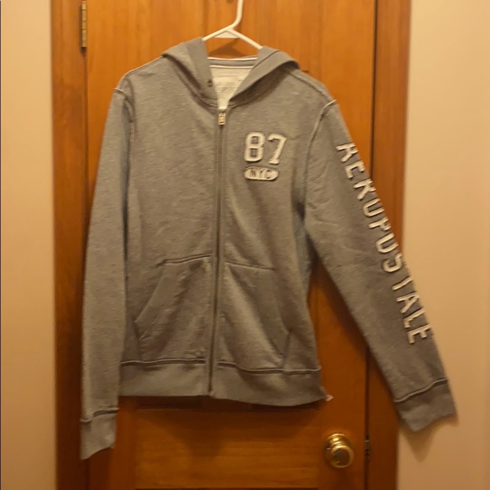 Awropostale large zip sweatshirt